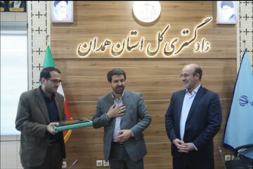 دیدار استاندار همدان با رئیس دادگستری استان در هفته قوه قضائیه