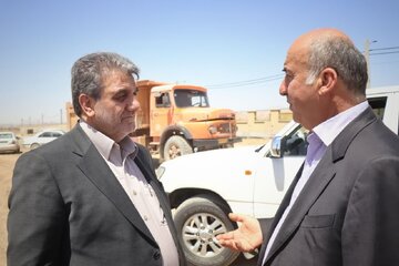 دیدار سرزده استاندار سمنان از طرح انتقال پساب شهری به شهرک صنعتی و منطقه ویژه اقتصادی