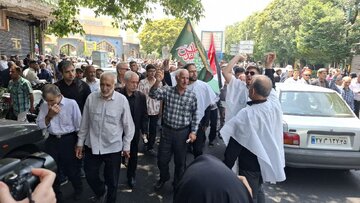 راهپیمایی ضدصهیونیستی در مشهد؛ از باب‌الجواد(ع) تا چهارراه شهدا