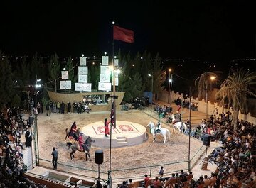 سوگواره ملی تعزیه در روستای دهزیار با استقبال بی نظیر مردم روبرو شد