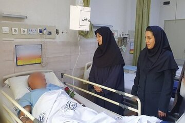 عیادت معاون پزشکیان از حادثه‌دیدگان حملات اسرائیل