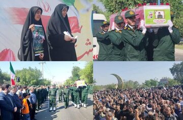 مراسم باشکوه تشییع شهید مهدی حسینوند در دزفول برگزار شد