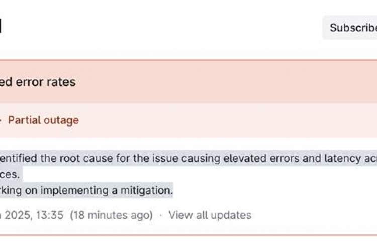 کاربران در دسترسی به هوش مصنوعی اوپن‌اِی‌آی با مشکل مواجه شدند