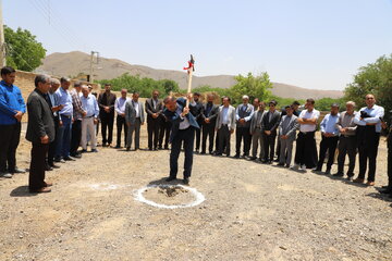 کلنگزنی مدرسه خیری ۶ کلاسه در شهر هوره استان چهارمحال و بختیاری