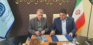امضای تفاهم‌نامه استانی طرح «همنوا» بین آموزش فنی و حرفه‌ای و آموزش و پرورش کردستان