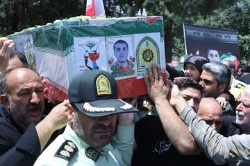 تشییع پرشکوه شهید فراجا در قزوین