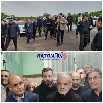 حضور رئیس‌جمهور محترم در مراسم ترحیم ابوالشهید “حاج حافظ کوچکی‌نژاد ارم ساداتی”