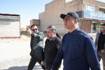  دیدار استاندار کرمانشاه از دپوی مرکزی سازمان عتبات و طرح‌های خدمت رسانی ماهیدشت 