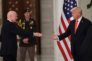 عکس | دونالد ترامپ، تماشاگر ویژه فینال جام جهانی باشگاهها