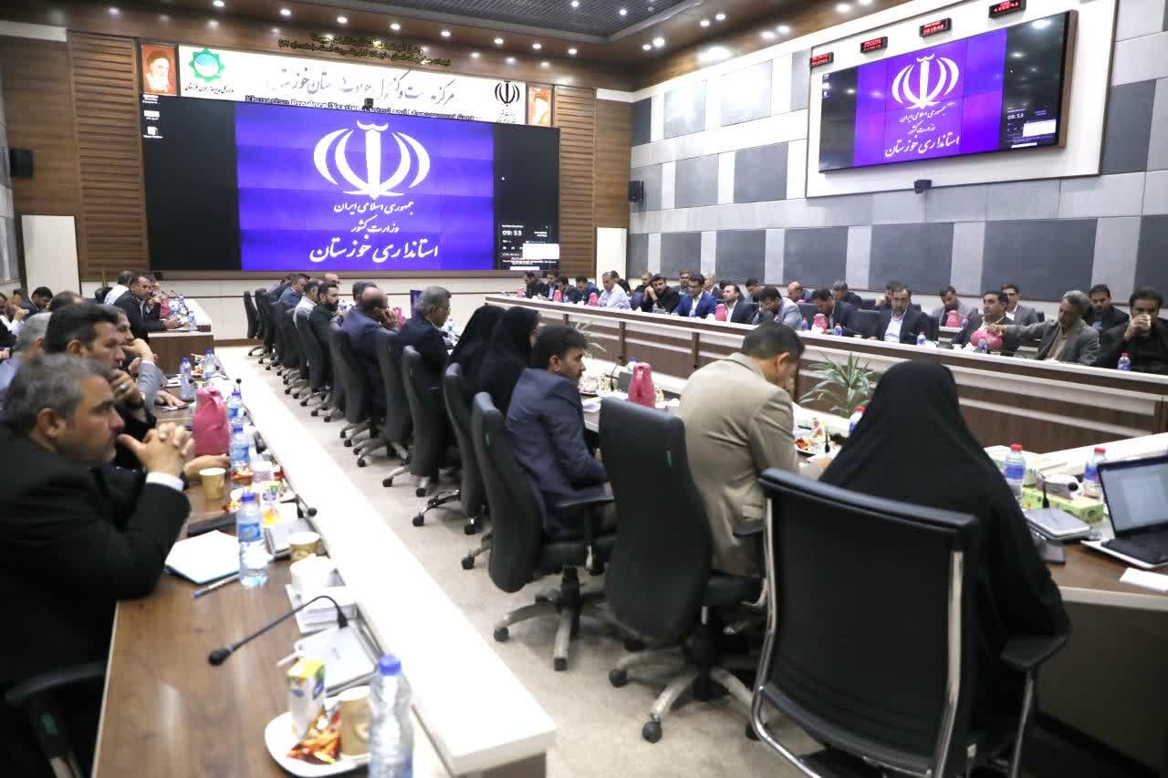 نشست بخشداران خوزستان با سرپرست معاونت سیاسی اجتماعی استانداری برگزار شد