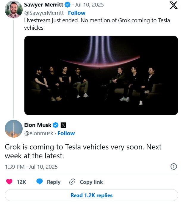 هوش مصنوعی جنجالی ایلان ماسک به خودروهای تسلا می‌آید /عکس