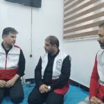 بازدید معاون استاندار یزد از محل استقرار تیم امدادی جمعیت هلالاحمر یزد در مسیر نجف به کربلا