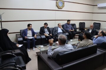 نشست محمد رضا صباغیان با مسئولین شهرستان بافق