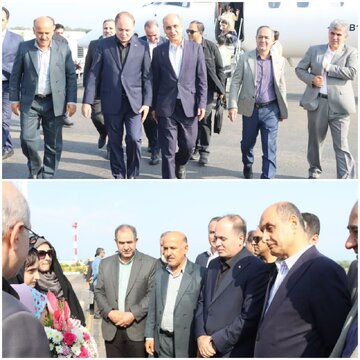 وزیر جهاد کشاورزی وارد گیلان شد