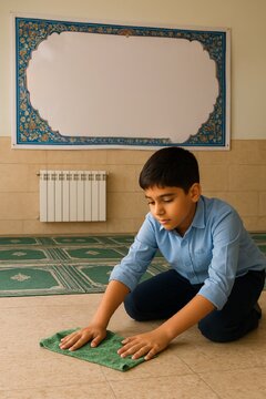 آغاز هفته غبارروبی نمازخانه‌های  مدارس چهارمحال و بختیاری