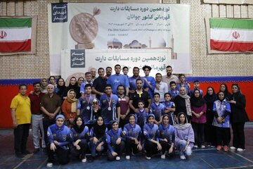 دختران فارس و پسران خراسان جنوبی روی سکوی قهرمانی دارت کشور