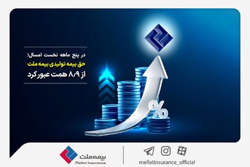 در پنج ماهه نخست امسال؛ حق بیمه تولیدی بیمه ملت از ۸.۹ همت عبور کرد