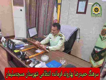 سرهنگ حمیدرضا بهاروند فرمانده انتظامی مسجدسلیمان:هفته دفاع مقدس نماد همبستگی و پایمردی ملت ایران است