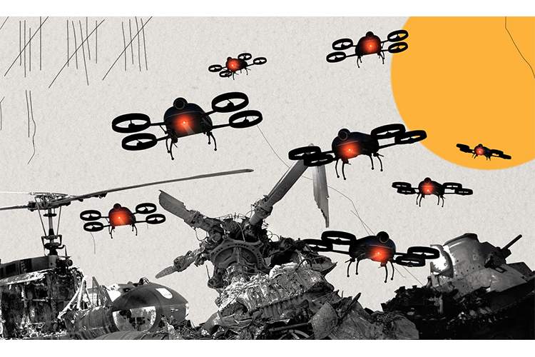 سلاح الکترومغناطیسی که انبوه پهپادها را در چند ثانیه منهدم می‌کند