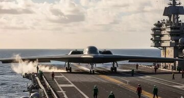 فرود بمبافکن «بی ۲» روی ناو هواپیمابر امکانپذیر است؟