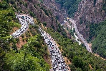 محدودیت جدید در جاده چالوس