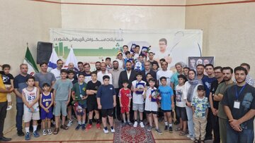 معرفی قهرمانان اسکواش پسران کشور در شیراز