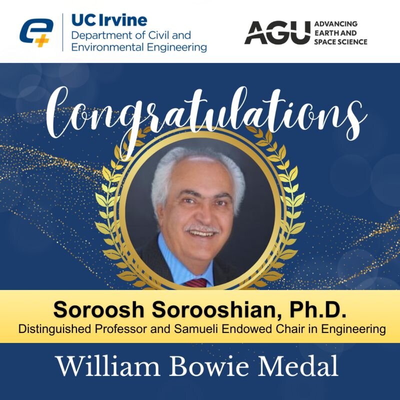 نخستین ایرانی، برنده بالاترین نشان ژئوفیزیک آمریکا شد!