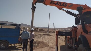 پایان عملیات برق‌رسانی سایت مسکن ملی شهر بن