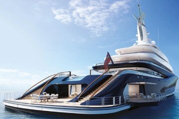 کشتی بیل گیتس رکورد شکست / ۱۲۰ متر تجمل خالص