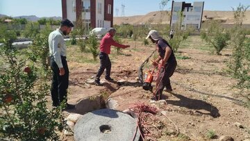 کشف یک حلقه چاه غیرمجاز در احمدآباد ایوانکی گرمسار