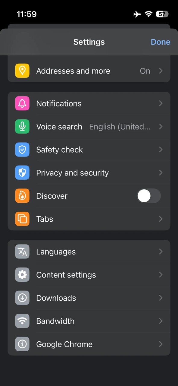 «گوگل کروم» در آیفون شیشهای شد