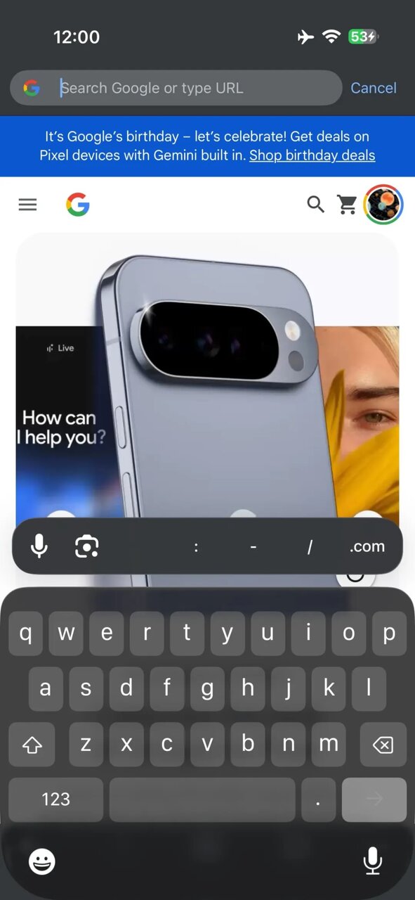 «گوگل کروم» در آیفون شیشهای شد