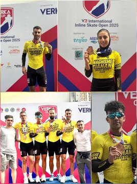 ۳ مدال برنز برای اسکیت‌سواران بروجن در کاپ بین‌المللی جاکارتا ۲۰۲۵