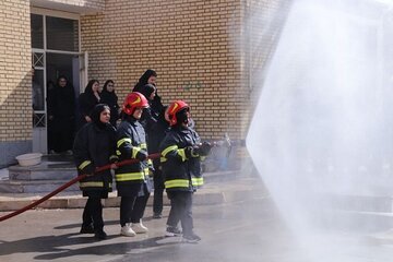 اجرای طرح «یک مدرسه، یک ایستگاه آتش‌نشانی» در قزوین