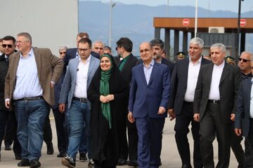 از روند اجرای پروژه راه‌آهن رشت–آستارا بازدید گردید