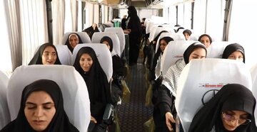 اعزام دانش‌آموزان دختر چهارمحال و بختیاری به اردوی طرح ولایت در مشهد مقدس