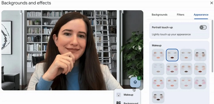 افزوده‌شدن فیلترهای آرایشی هوش مصنوعی به Google Meet