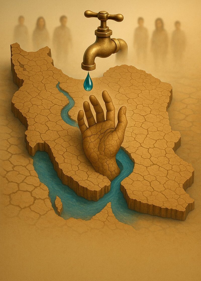 ایران در آستانه کمبود مطلق آب؛ «فقط ۸۵۰ مترمکعب آب برای هر ایرانی»/نیمی از چاههای آب ایران غیرمجازند