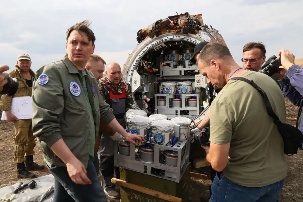 بازگشت «کشتی نوح» روسیه با ۷۵ موش و هزاران مگس از فضا