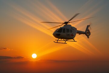 بالگرد اورژانس چهارمحال وبختیاری ، ناجی جوان زردلیمه‌ای شد