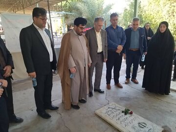 تجدید میثاق دادگستری مسجدسلیمان با آرمان‌های شهدا در هفته دفاع مقدس