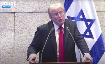 ترامپ در کنست: سلاح هایی به اسرائیل دادهایم که هیچکس حتی خوابش را هم ندیده است/ سخنرانی ترامپ در مجلس اسرائیل قطع شد/ دلیل چه بود؟