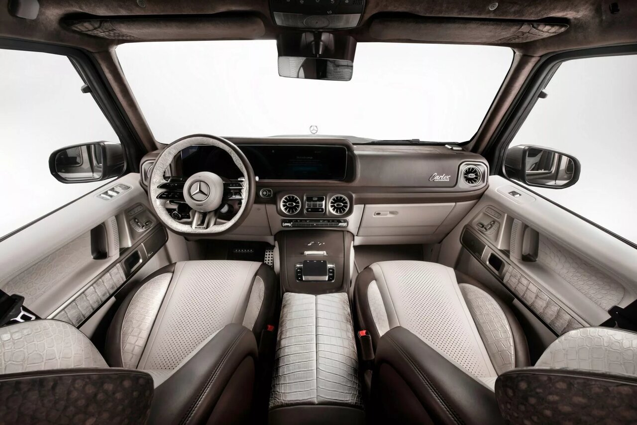 تزئین مرسدس بنز با پودر الماس و پوست کروکودیل / شاسیبلند ۱۷۰ میلیارد تومانی / عکس