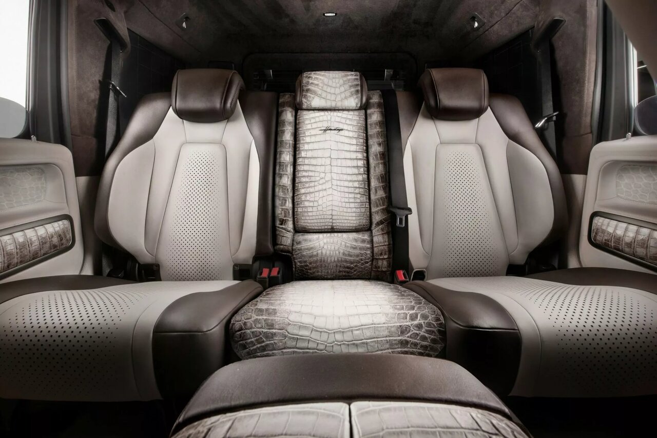 تزئین مرسدس بنز با پودر الماس و پوست کروکودیل / شاسیبلند ۱۷۰ میلیارد تومانی / عکس