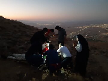 جان باختن کوهنورد ۴۵ساله در قله سیاسردبروجن