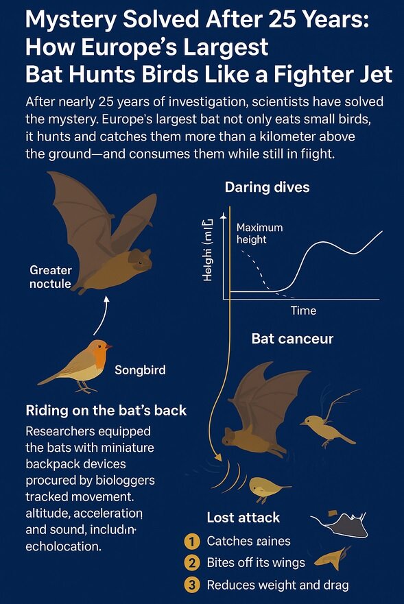 خفاش‌ها چطور مثل جنگنده پرنده‌ها را شکار کرده و در آسمان می‌بلعند