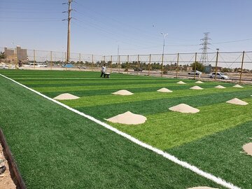 دو زمین چمن مصنوعی در مهرگان احداث می شود