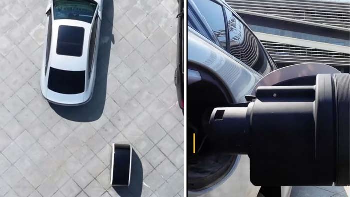 ربات شارژر هوشمند خودروهای برقی در چین آزمایش شد