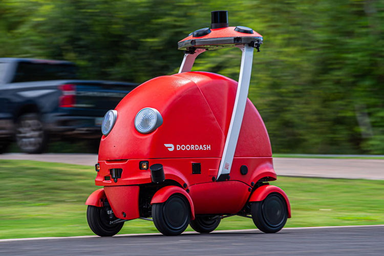 رونمایی DoorDash از ربات تحویل غذای «Dot»
