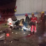 سقوط خودروی تیبا بر روی موتورسیکلت در مشهد با یک کشته و پنج زخمی